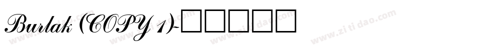 Burlak (COPY 1)字体转换